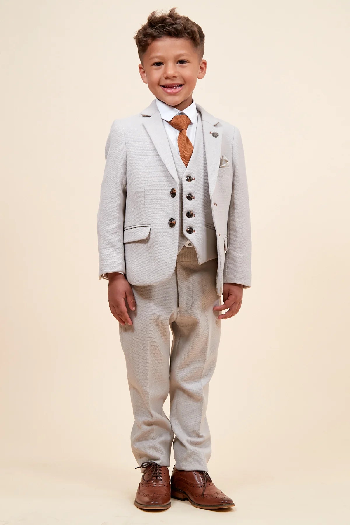 Kids Mark Darcy HM5 Stone Three Piece Suit (Matching Adult Version Available)