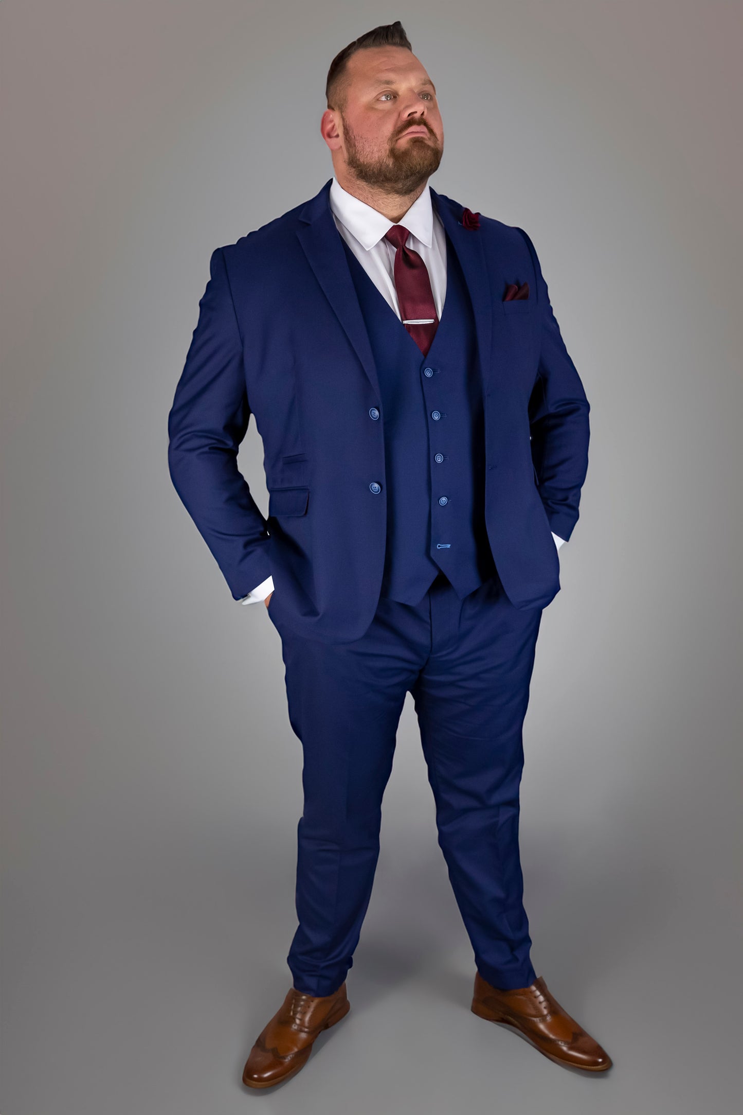 Suitbae Blue Three Piece Suit