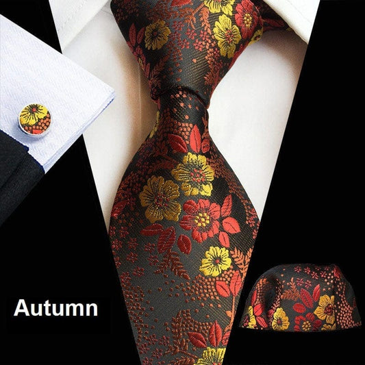 Autumn Floral Tie Set