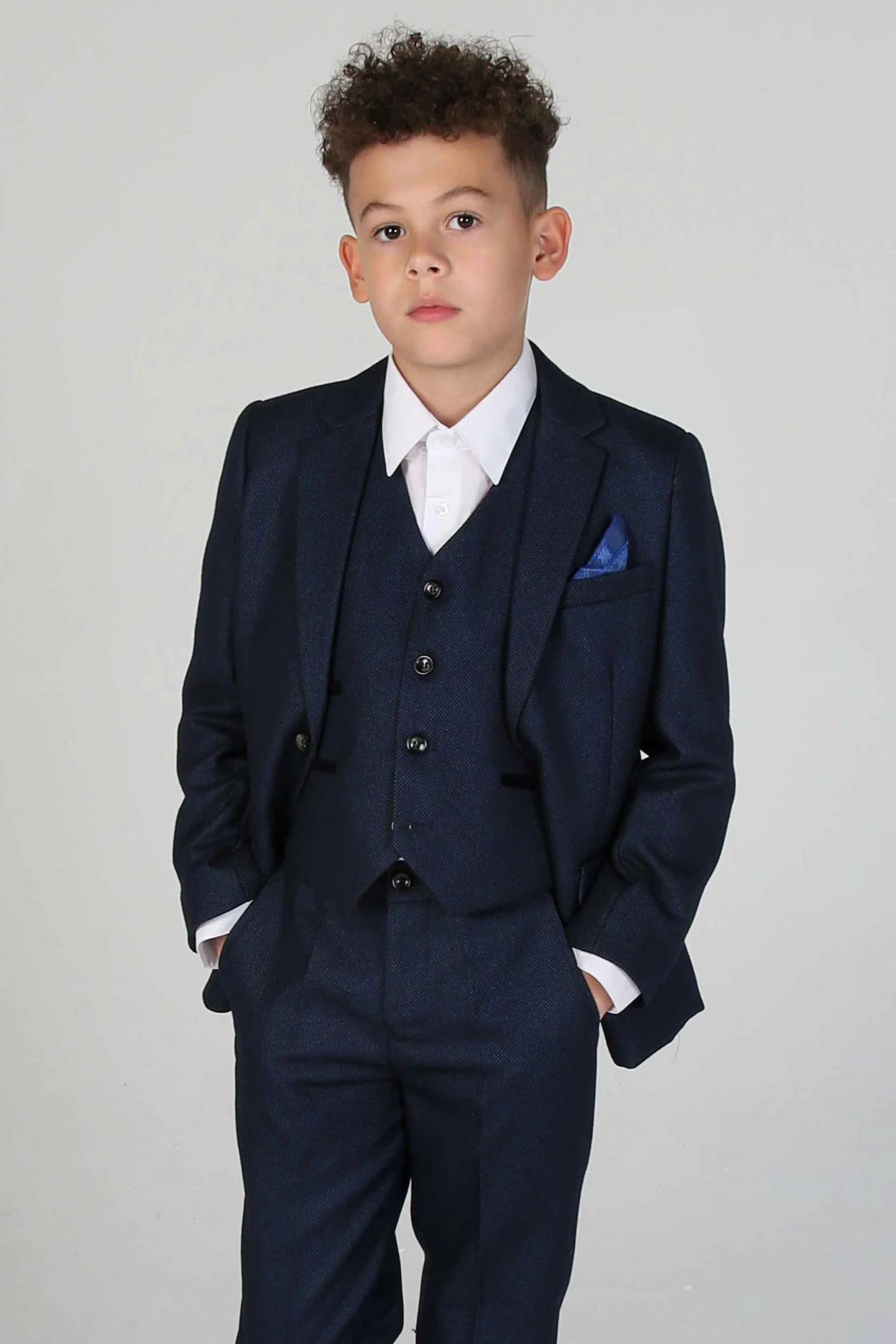 Kids Arthur Navy Three Piece Suit (Matching Adult Version Available)