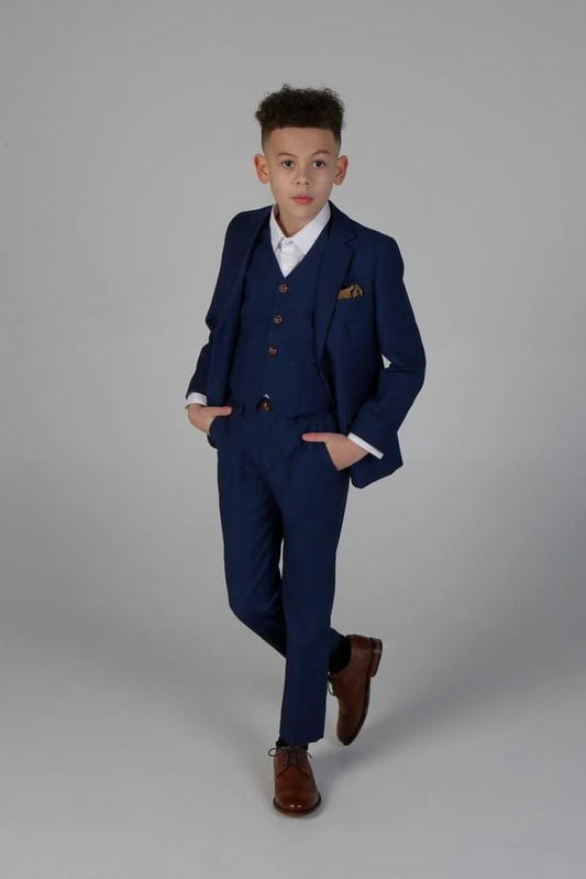 Paul Andrew Royal Blue Three Piece Suit (Child Size)