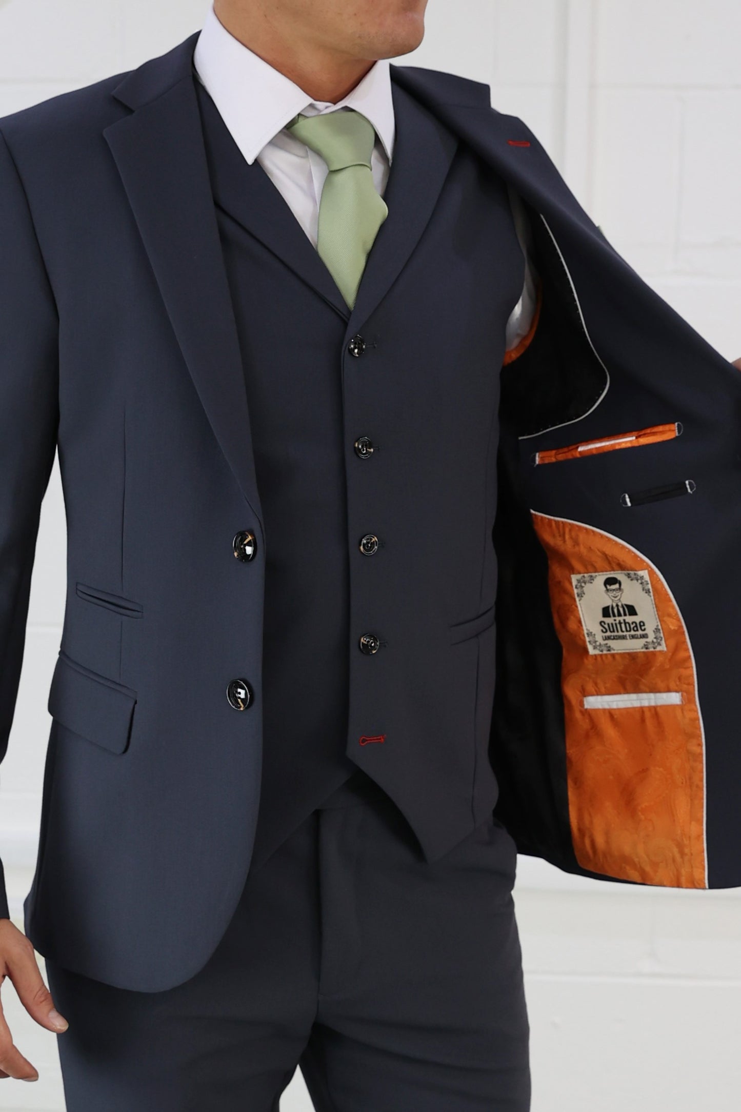Jake XL Midnight Blue Three Piece Suit