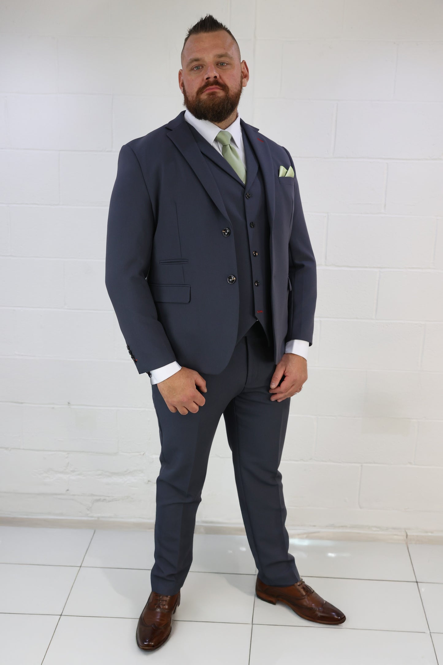 Jake XL Midnight Blue Three Piece Suit