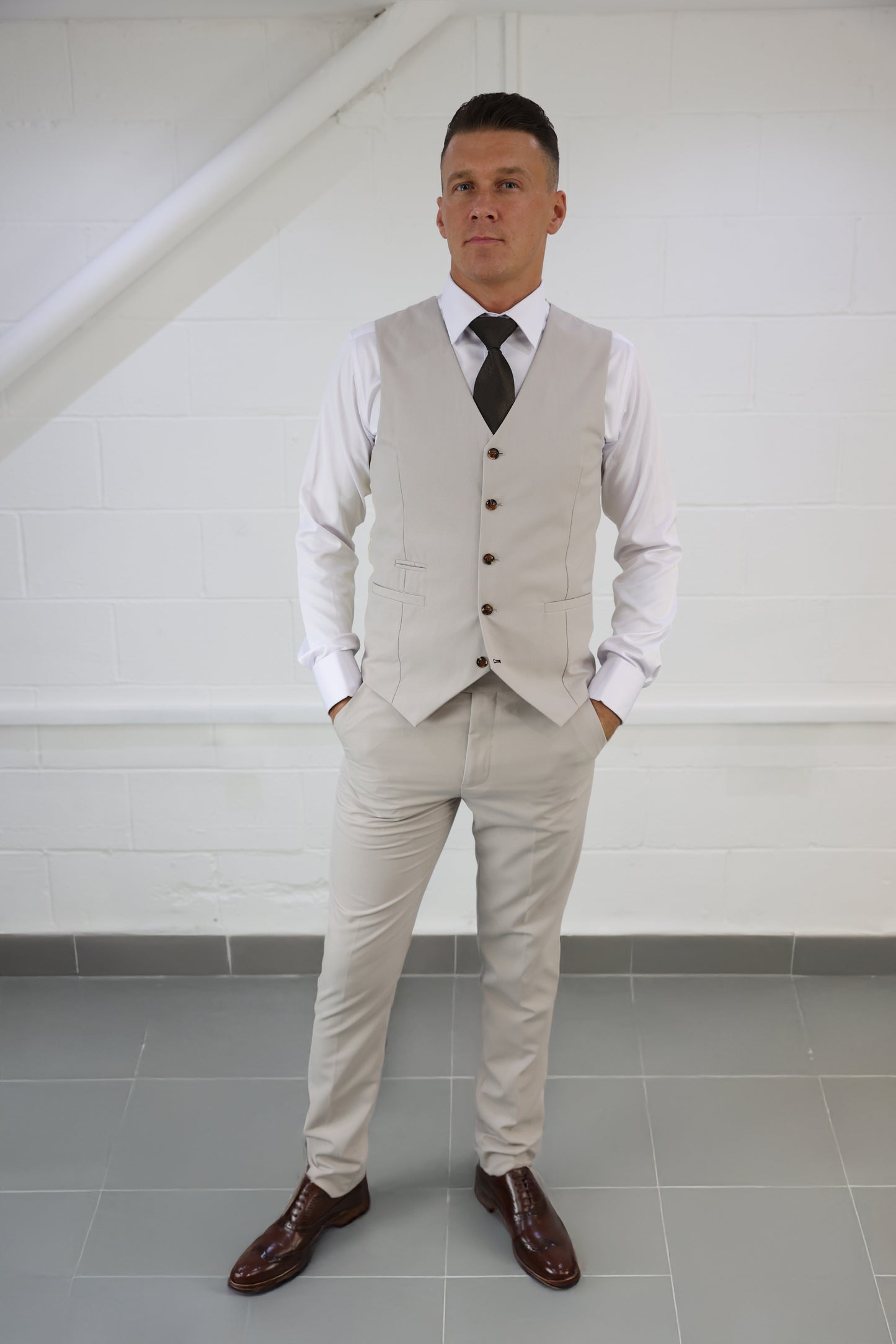 Kian Stone Three Piece Suit