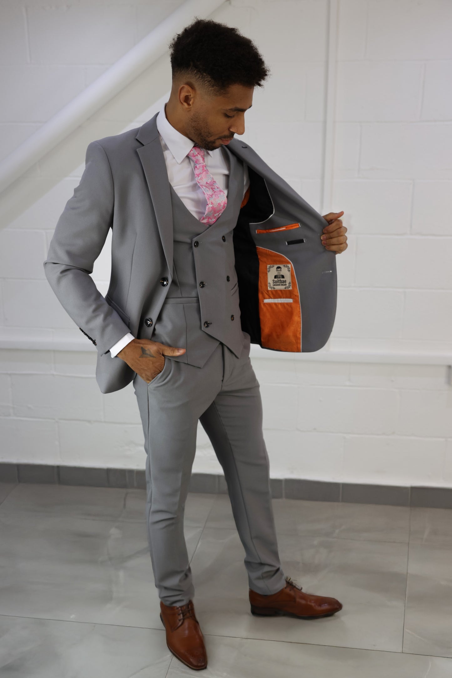 Mason Grey Three Piece Suit