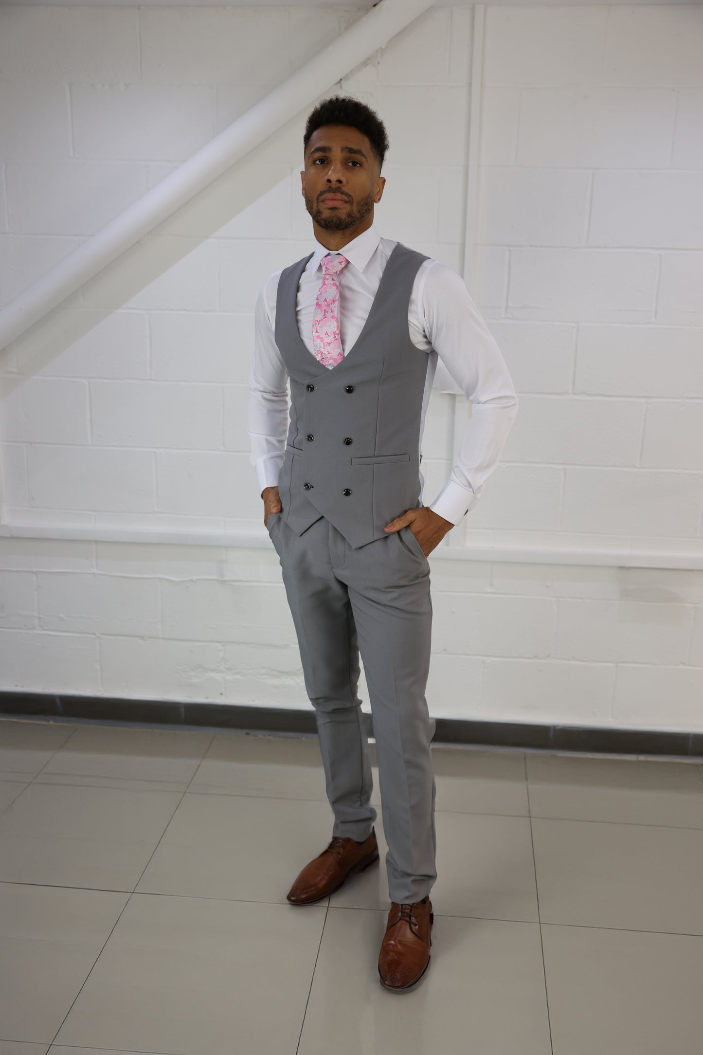 Mason Grey Three Piece Suit