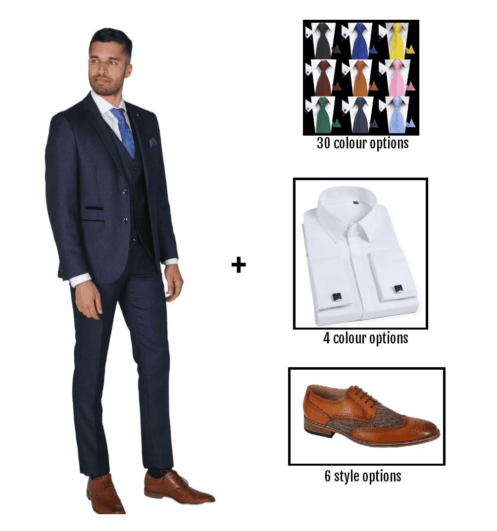 Paul Andrew Navy Wedding Package 📦 (minimum 3 people)