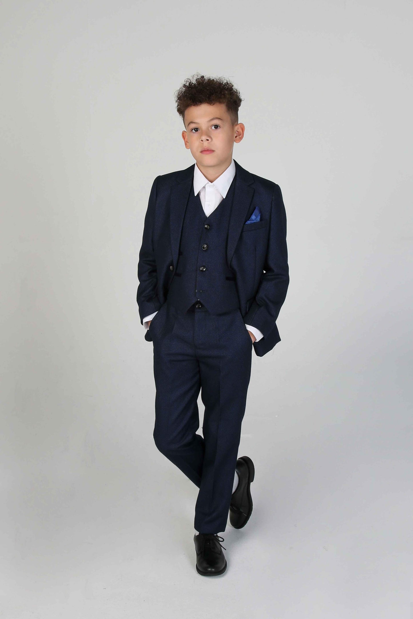 Kids Arthur Navy Three Piece Suit (Matching Adult Version Available)