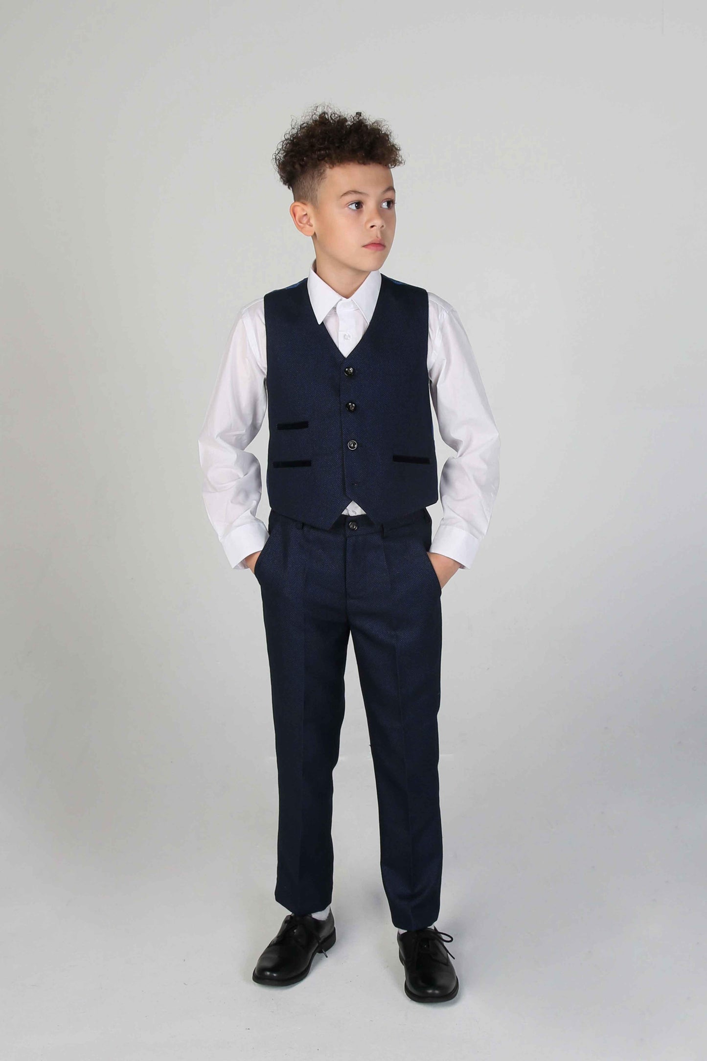 Kids Arthur Navy Three Piece Suit (Matching Adult Version Available)