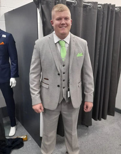Paul Andrew Cream Tweed Three Piece Suit