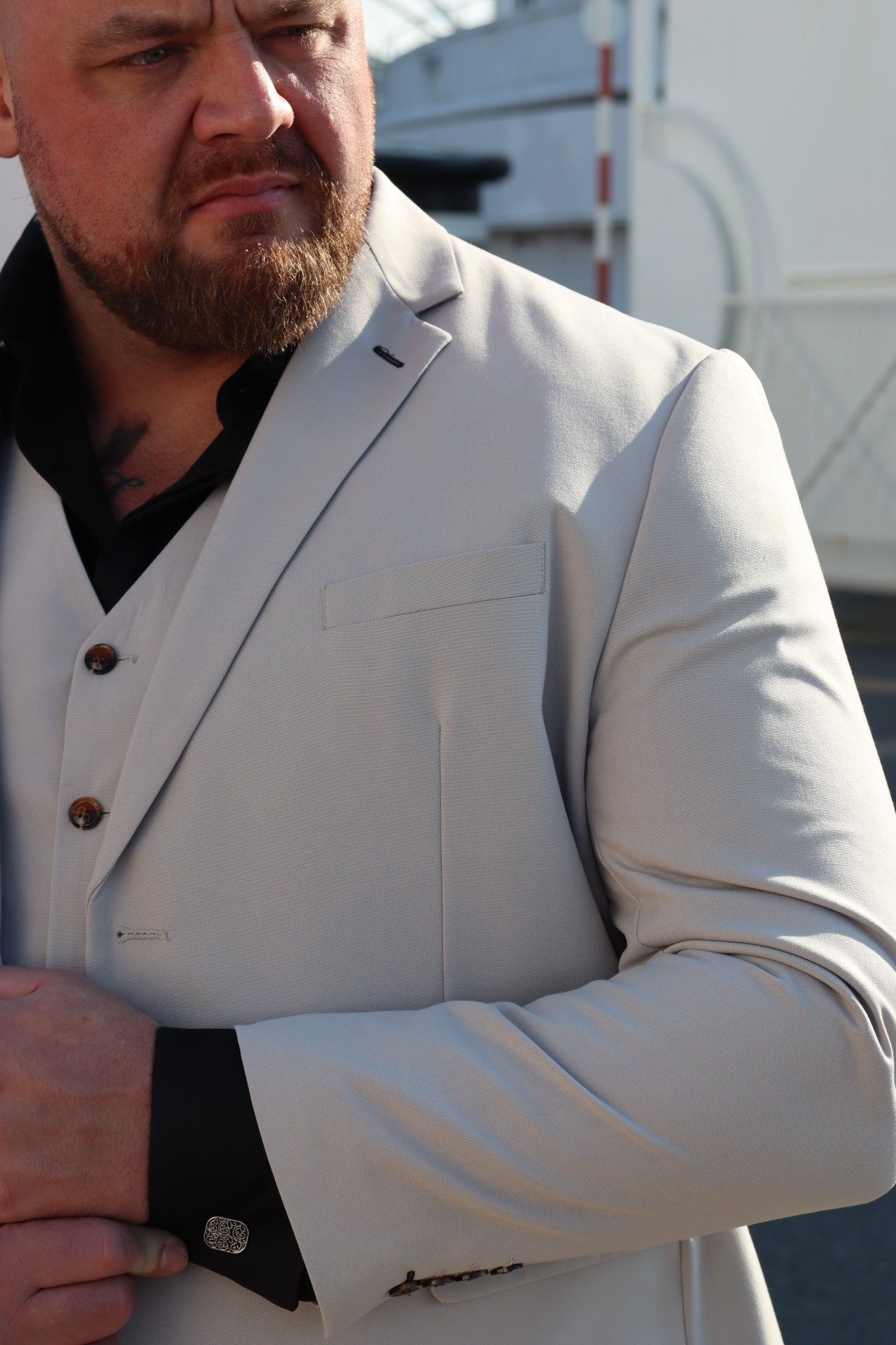 Kian XL Stone Three Piece Suit