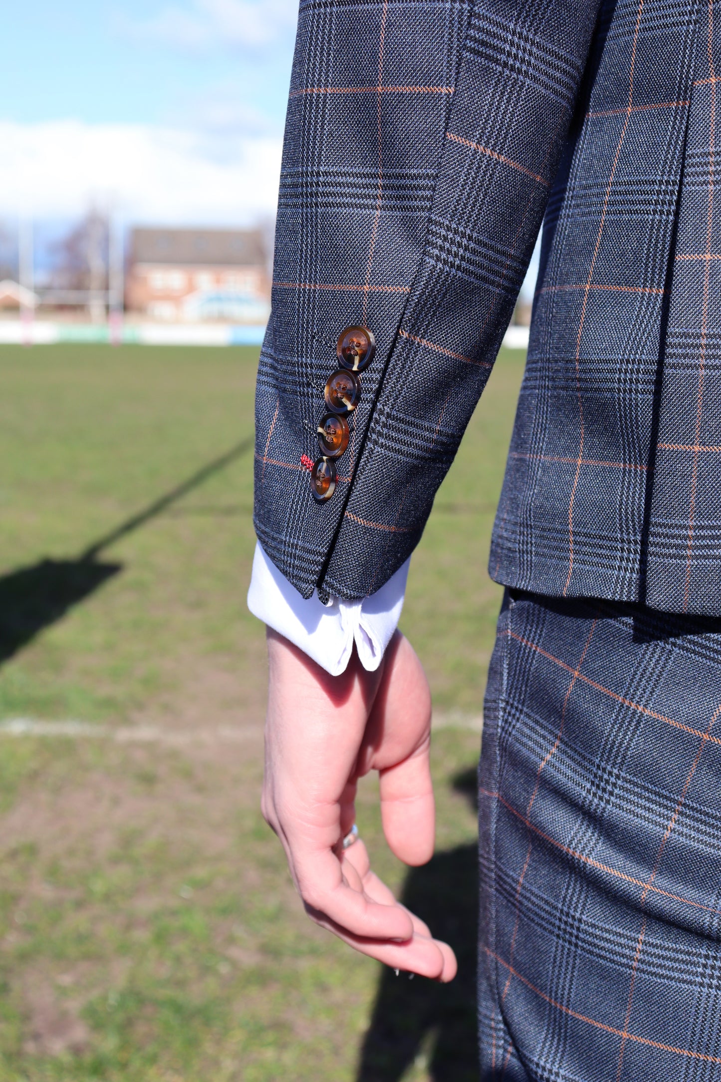 THOMAS THREE PIECE CHECKED SUIT