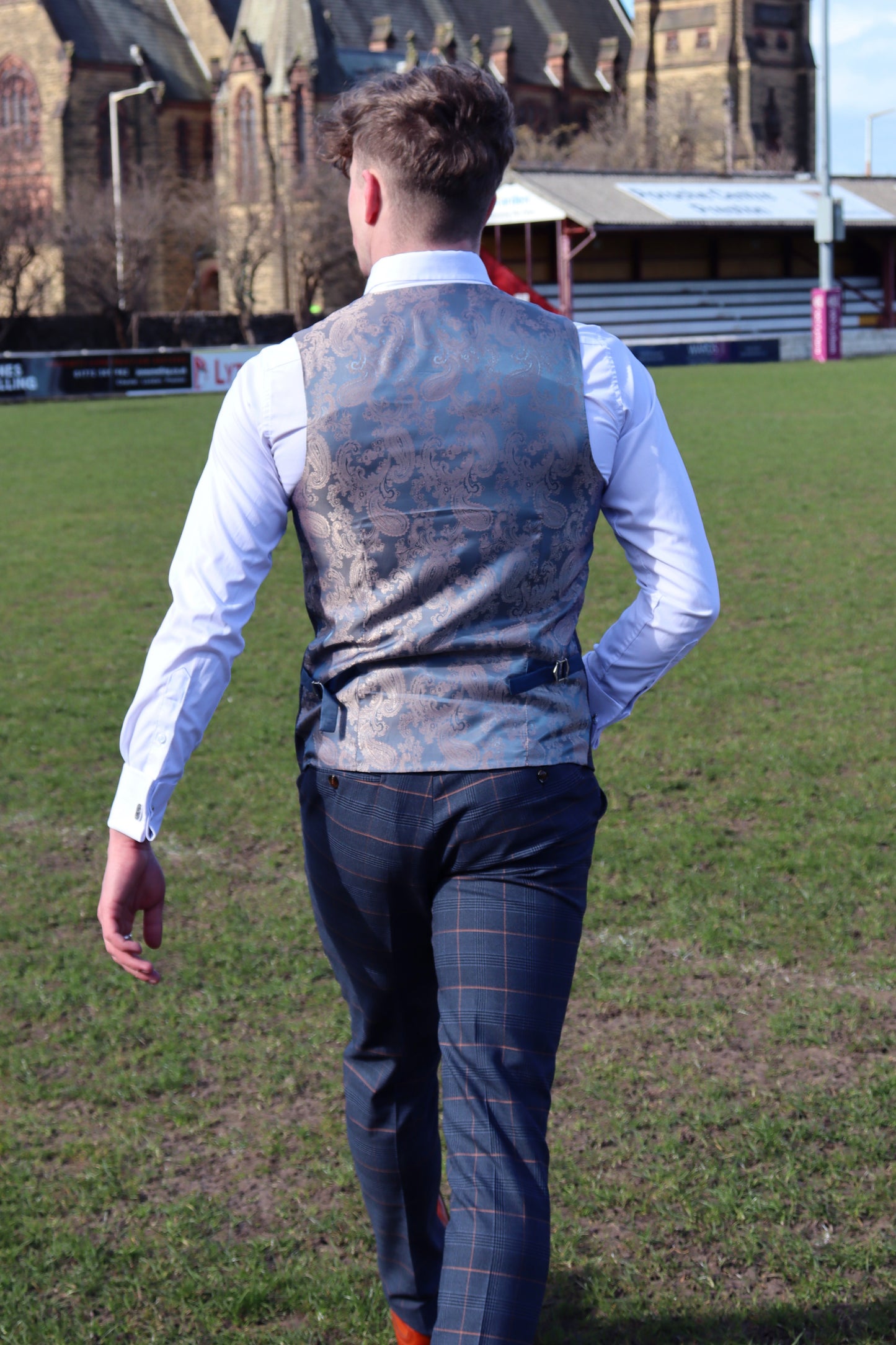 THOMAS THREE PIECE CHECKED SUIT