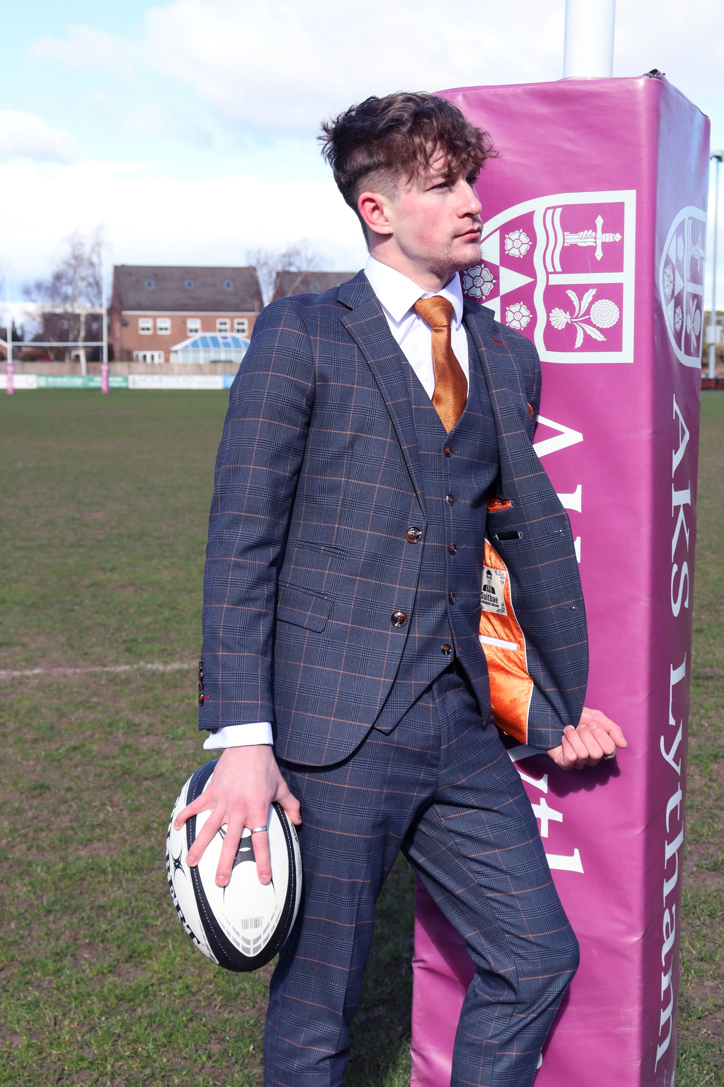 THOMAS THREE PIECE CHECKED SUIT