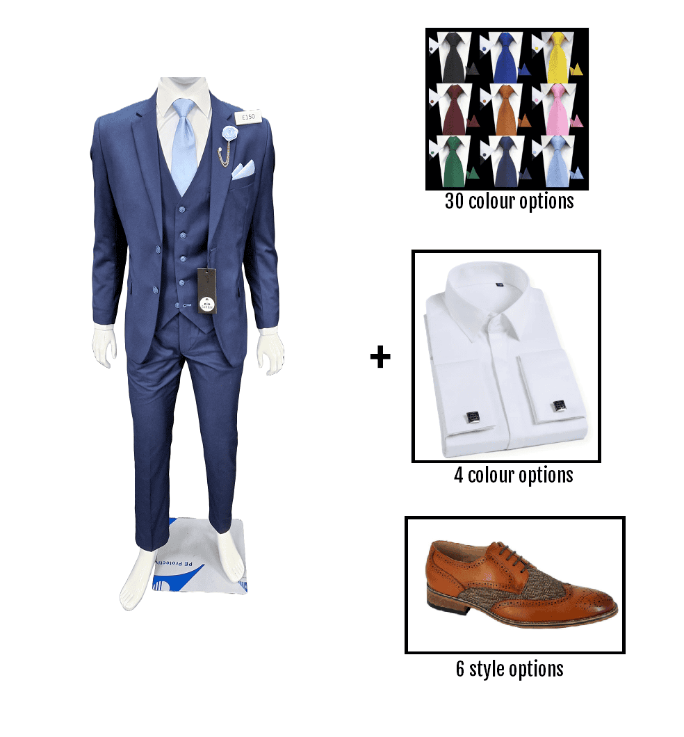 Suitbae Blue Wedding Package 📦 (minimum 3 people)