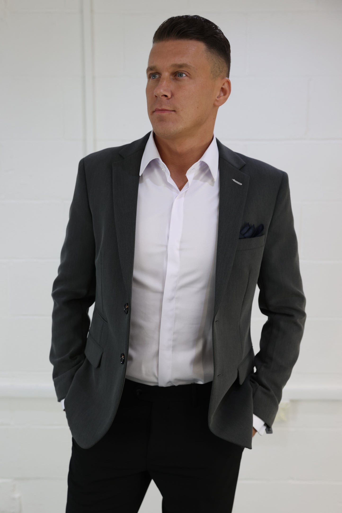Vincent Charcoal Blazer