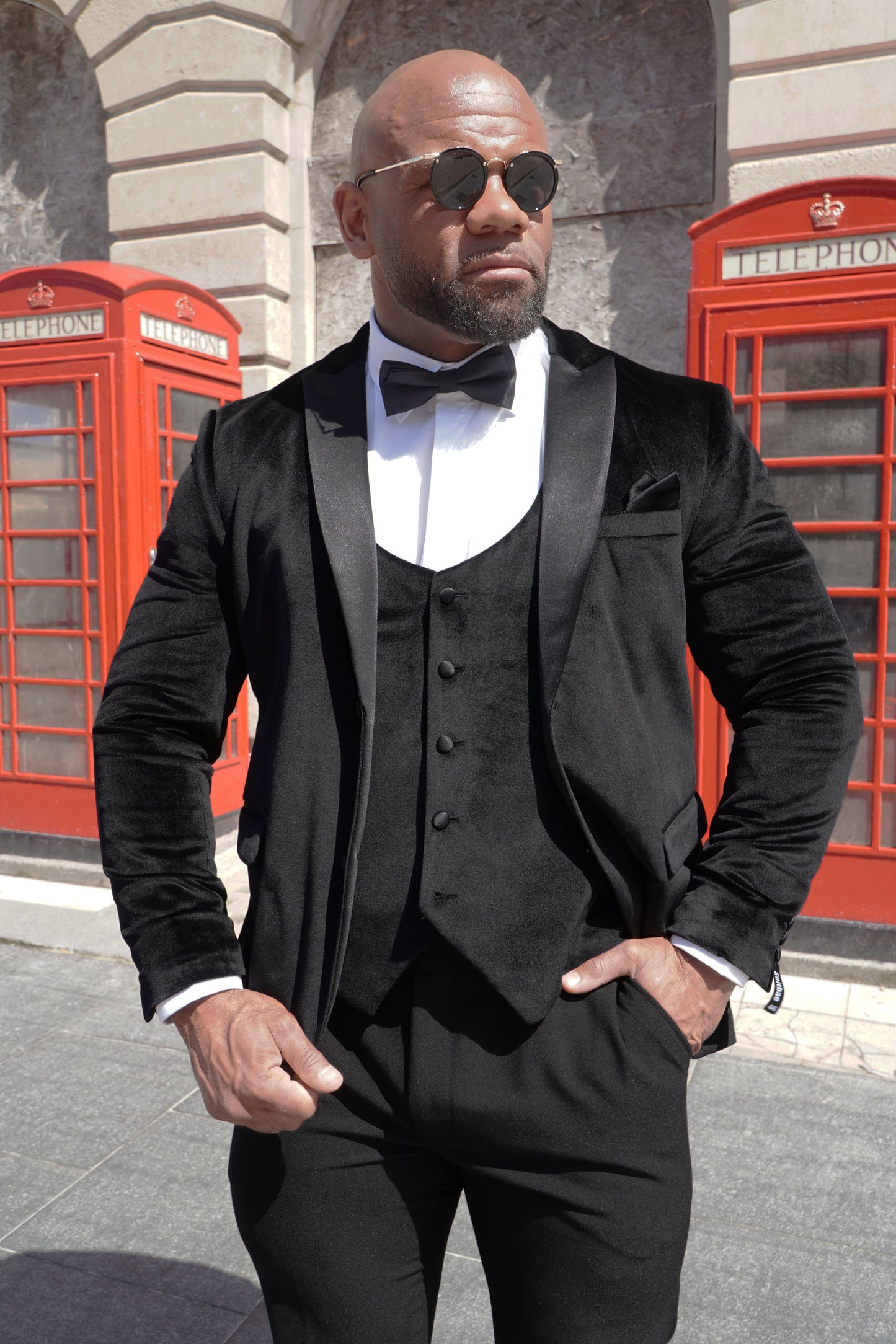 Black Velvet Tuxedo Jacket