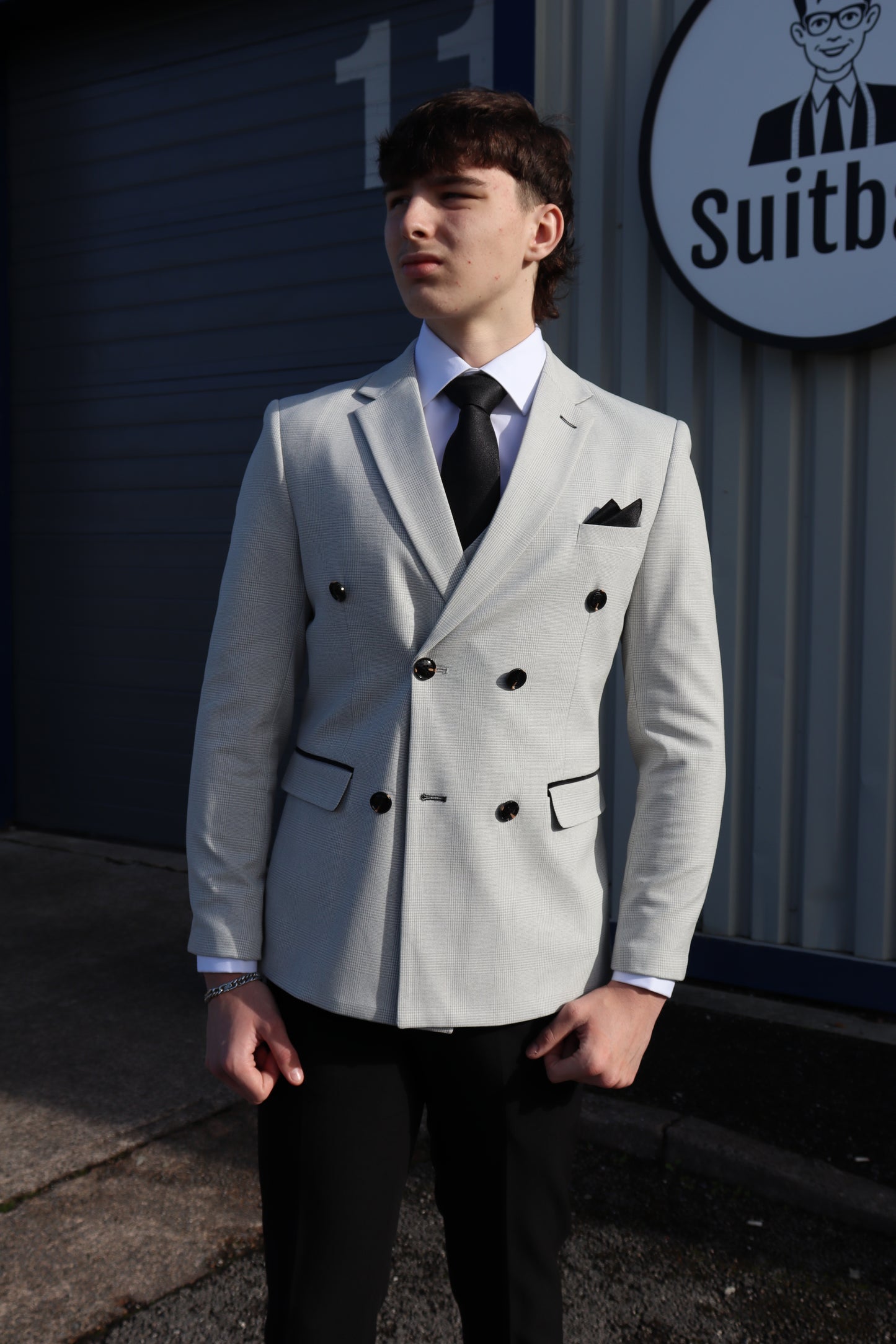 COMING SOON ⌛ Charles Stone Double Breasted Contrast Three Piece Suit