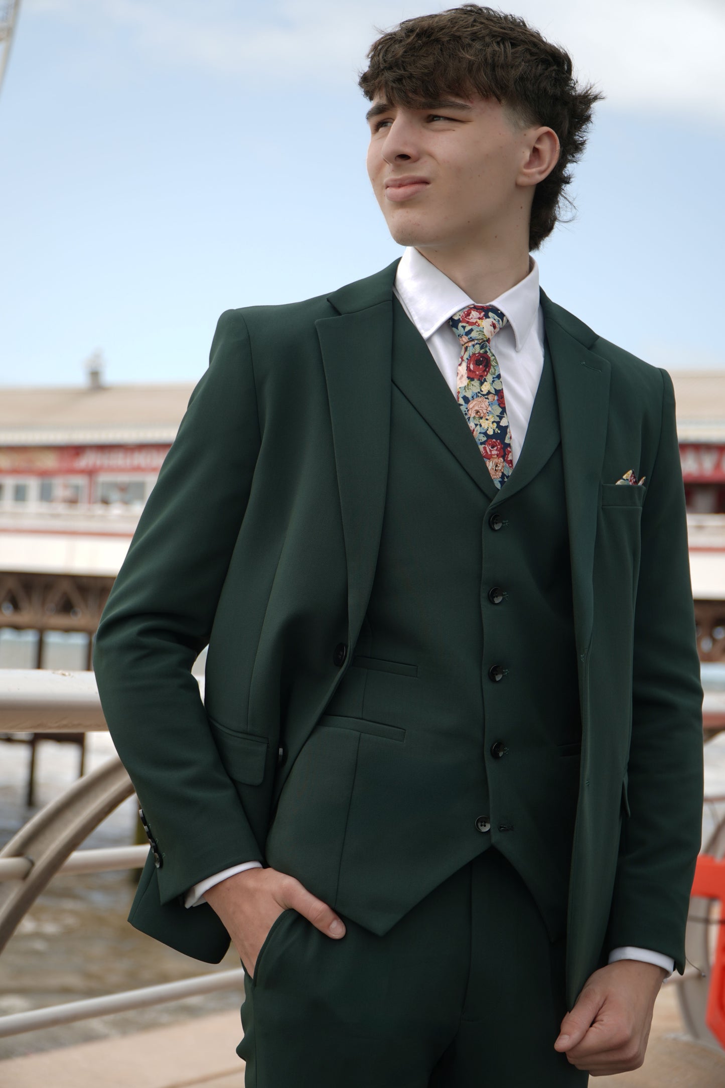 Archie Green Three Piece Suit