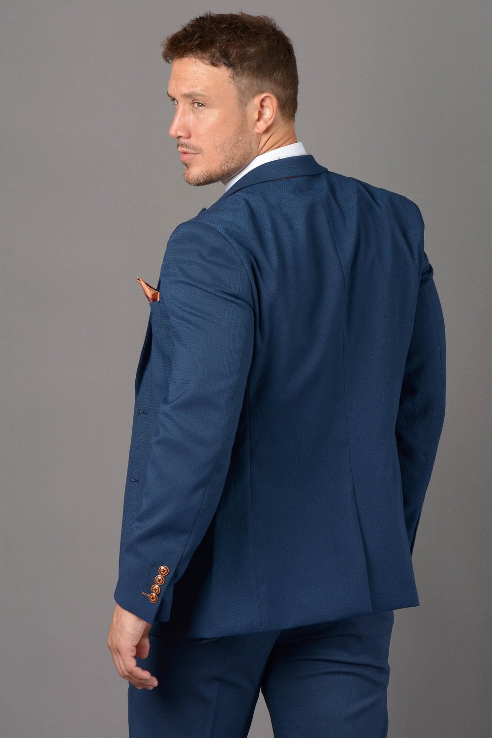 Marc Darcy Royal Blue Three Piece Suit