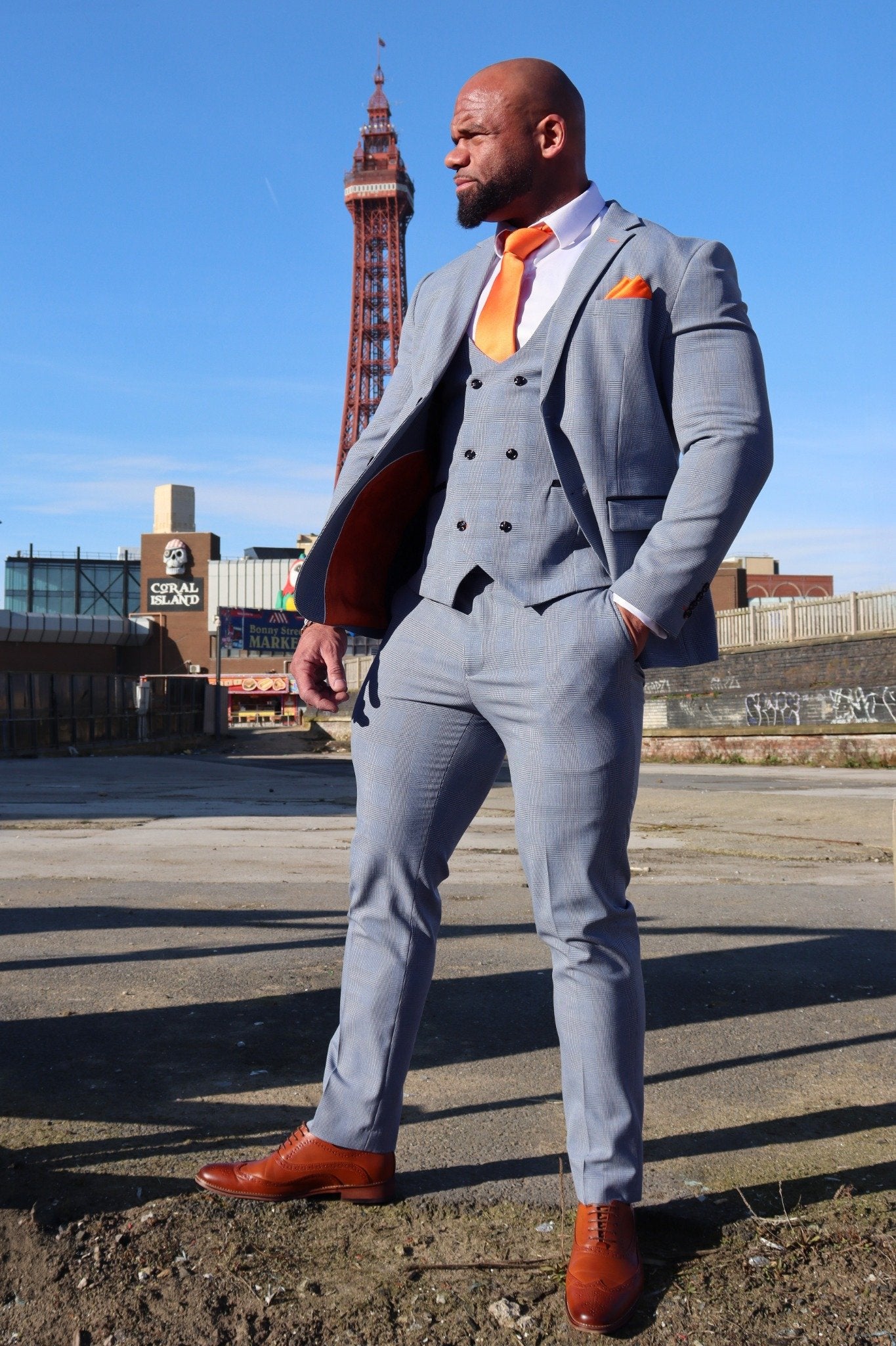 Charles Sky XL Three Piece Suit