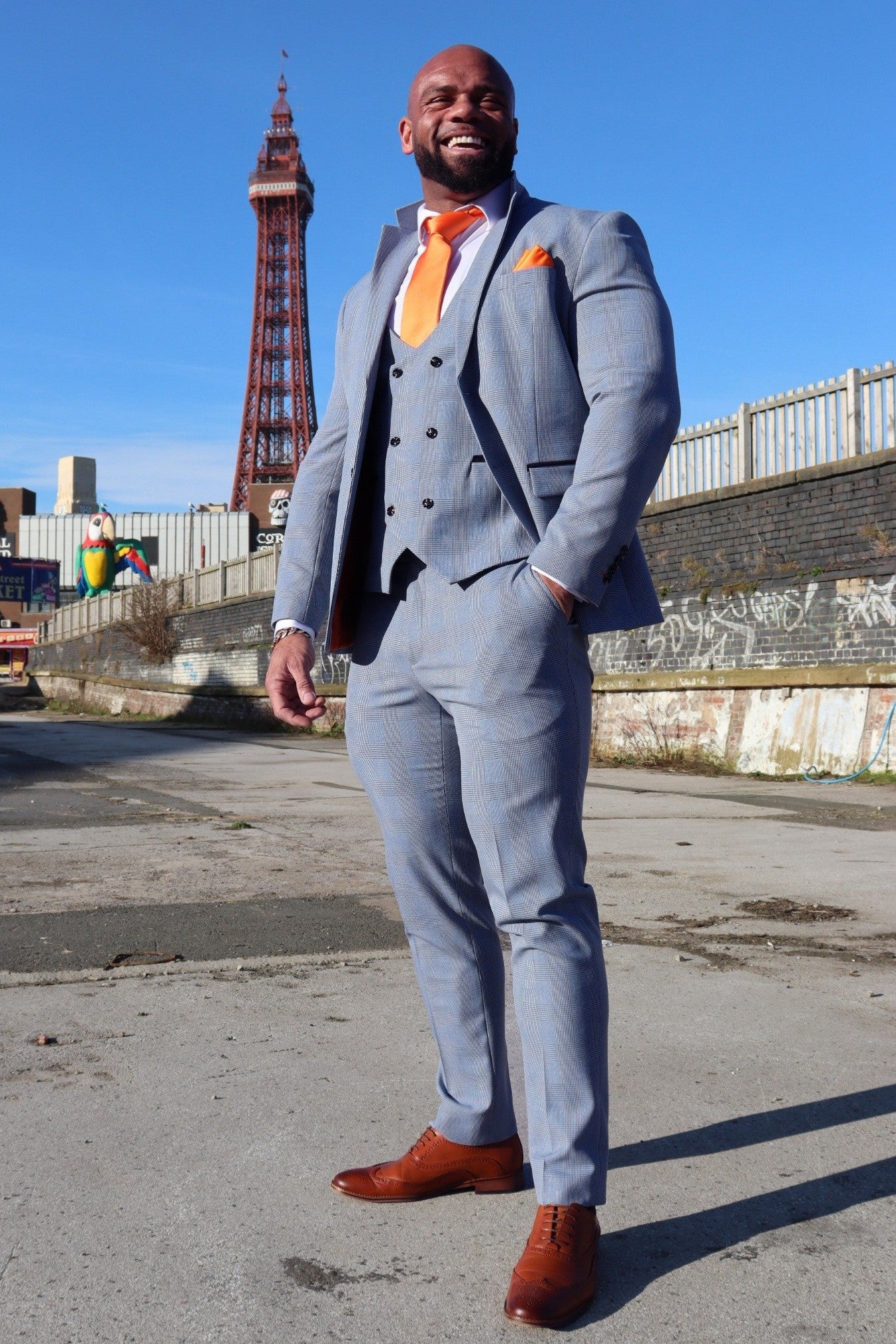 Charles Sky XL Three Piece Suit