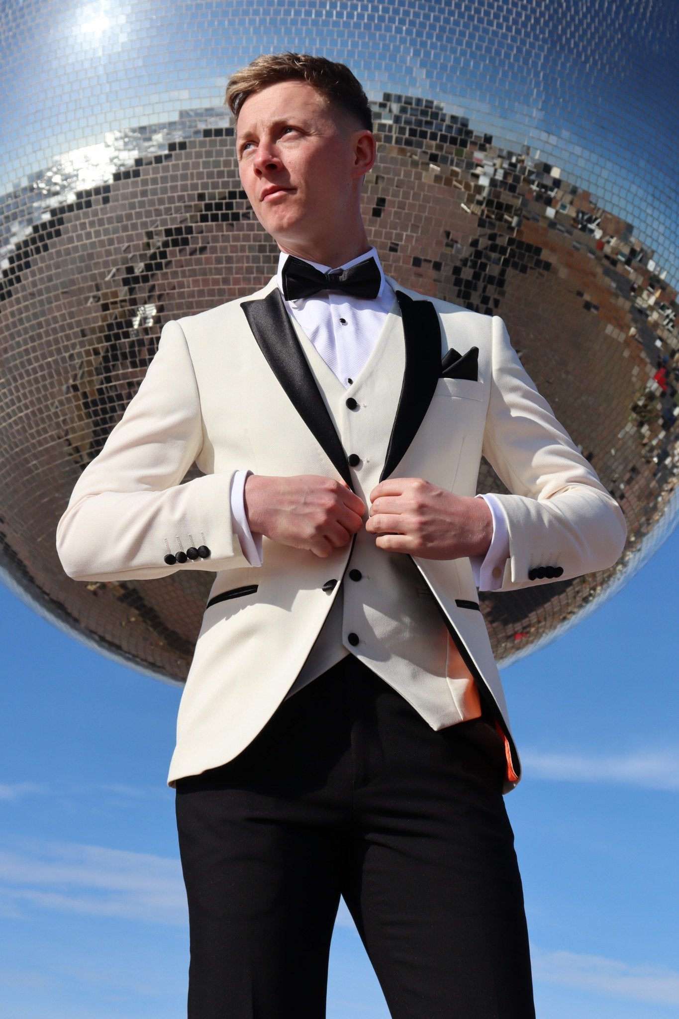 Diablo Ivory Tuxedo Jacket