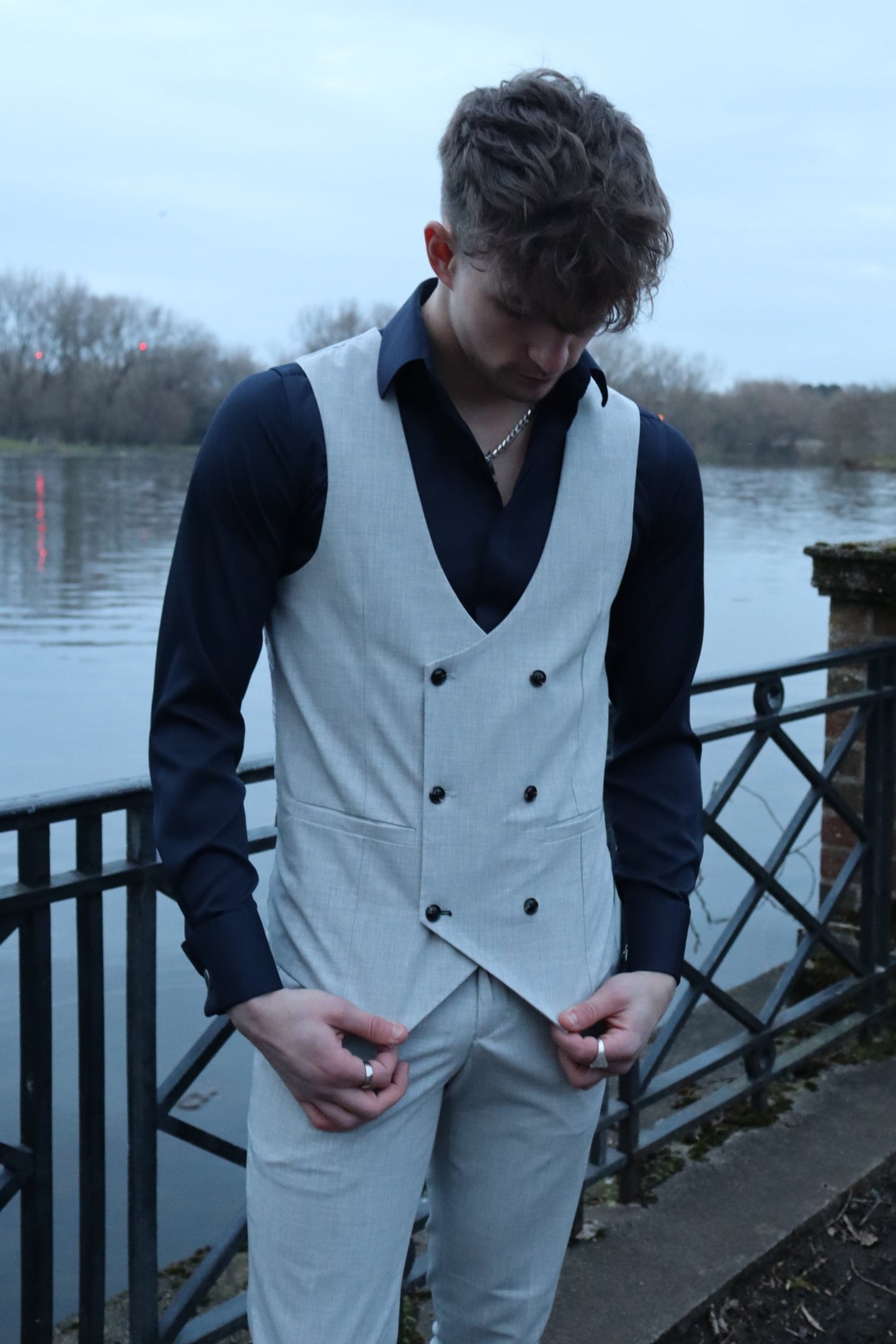 Harry Light Grey Three Piece Suit