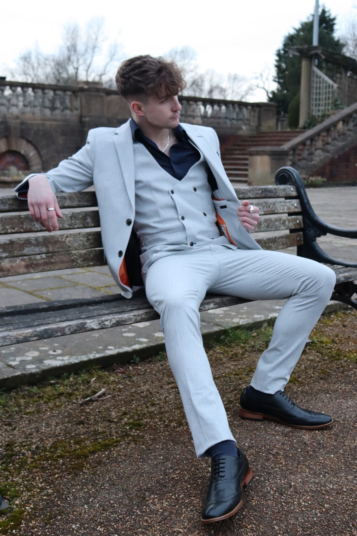 Harry Light Grey Three Piece Suit