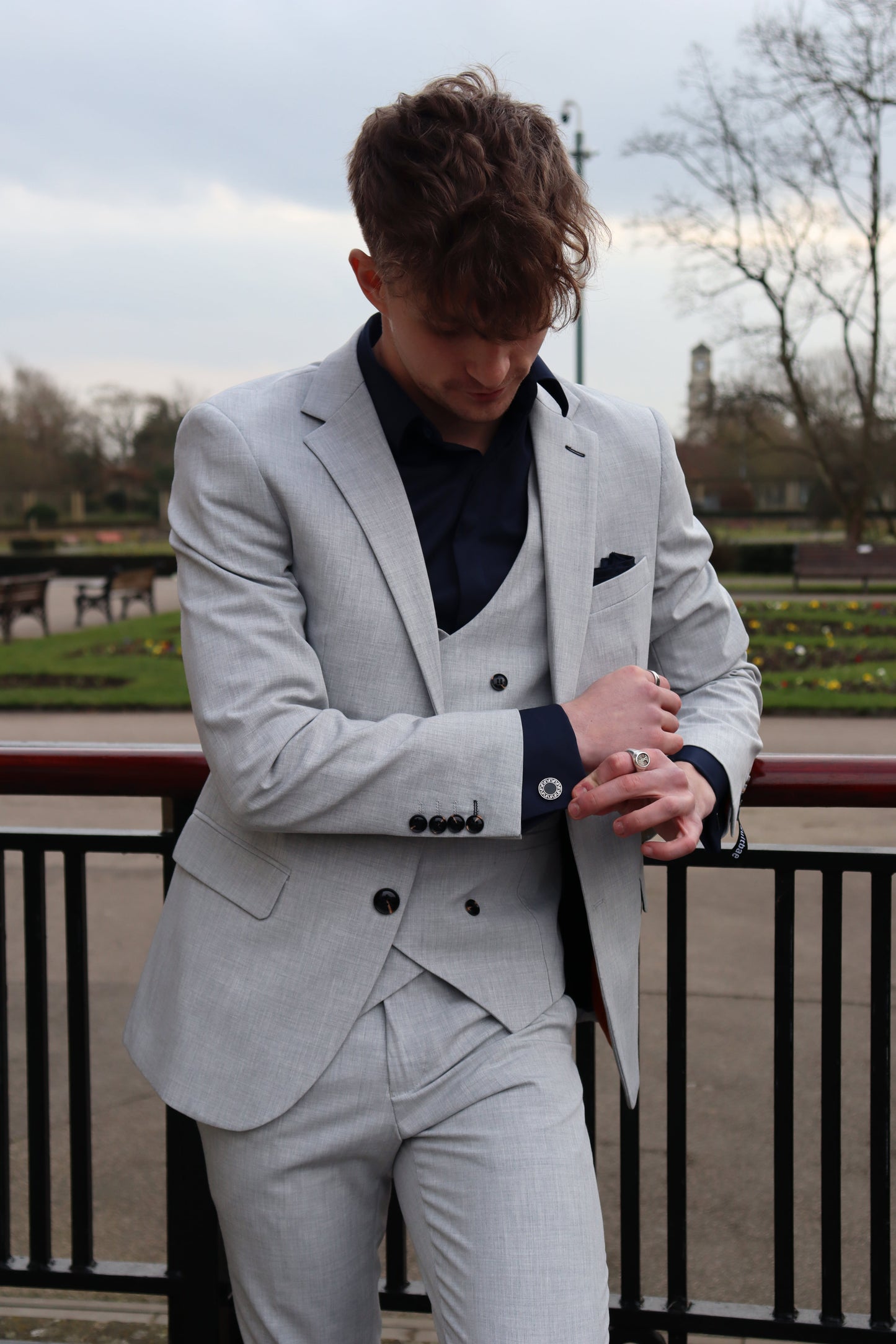 Harry Light Grey Three Piece Suit