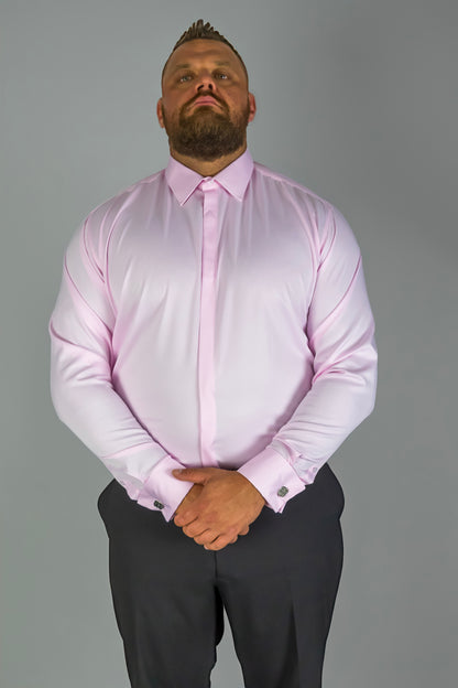 Pink Stretch Cufflink Shirt