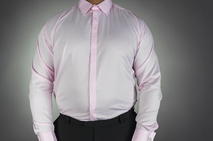 Pink Stretch Cufflink Shirt