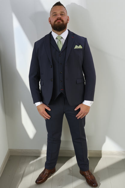 Jake XL Midnight Blue Three Piece Suit