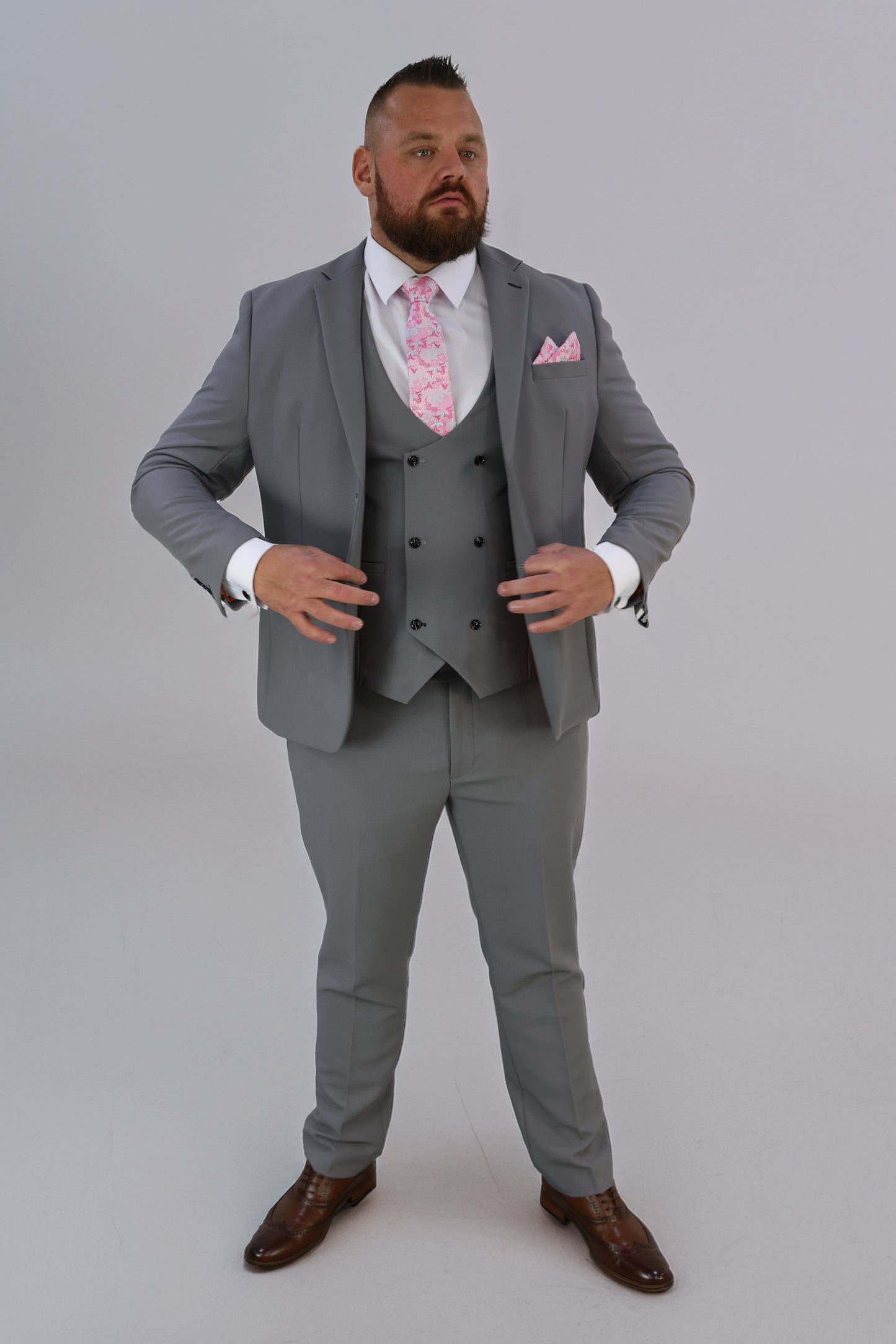 Mason XL Grey Three Piece Suit