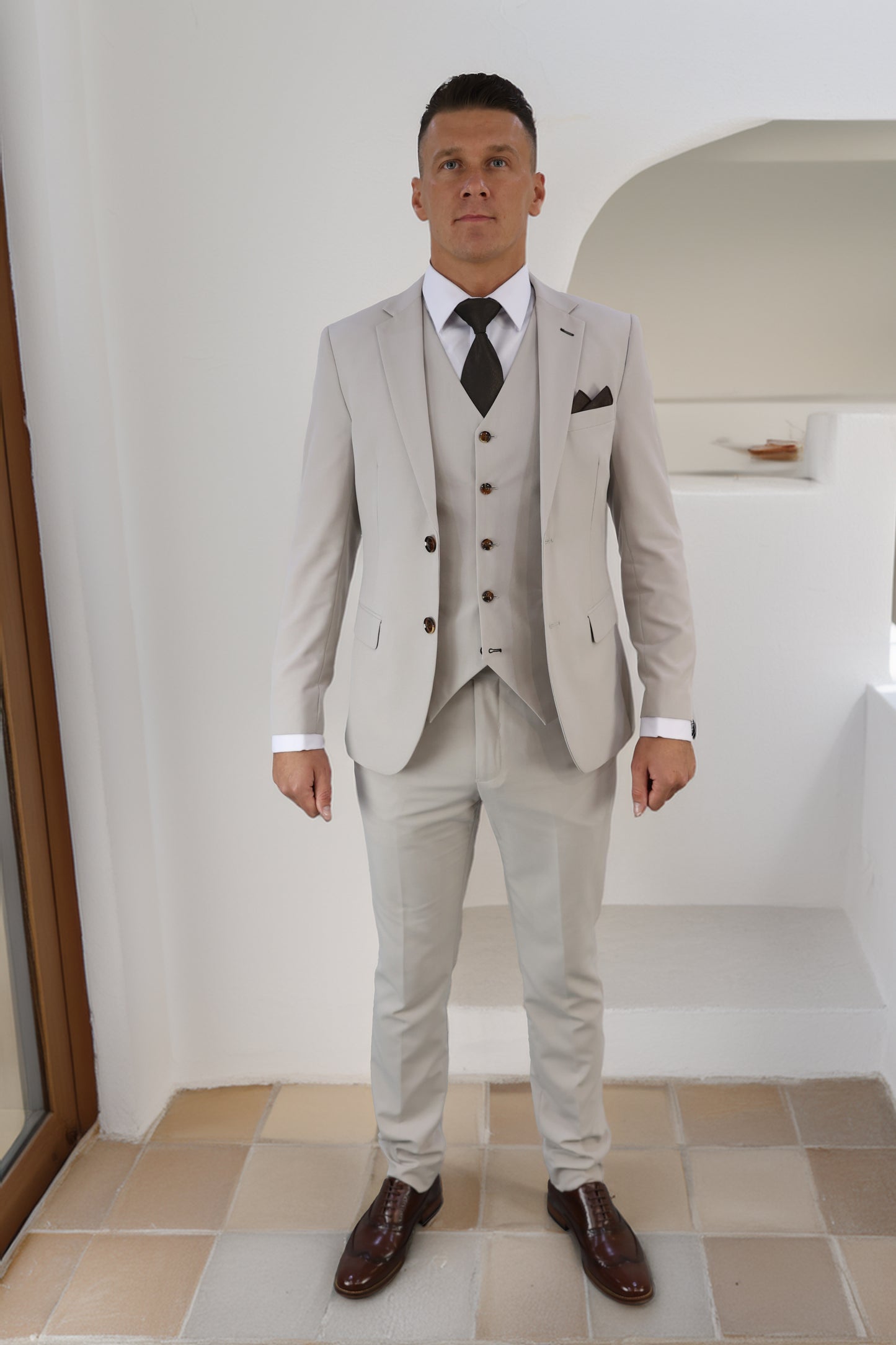 Kian Stone Three Piece Suit