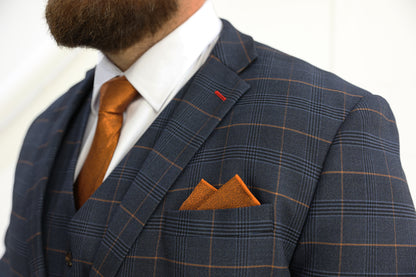 Thomas XL Check Three Piece Suit