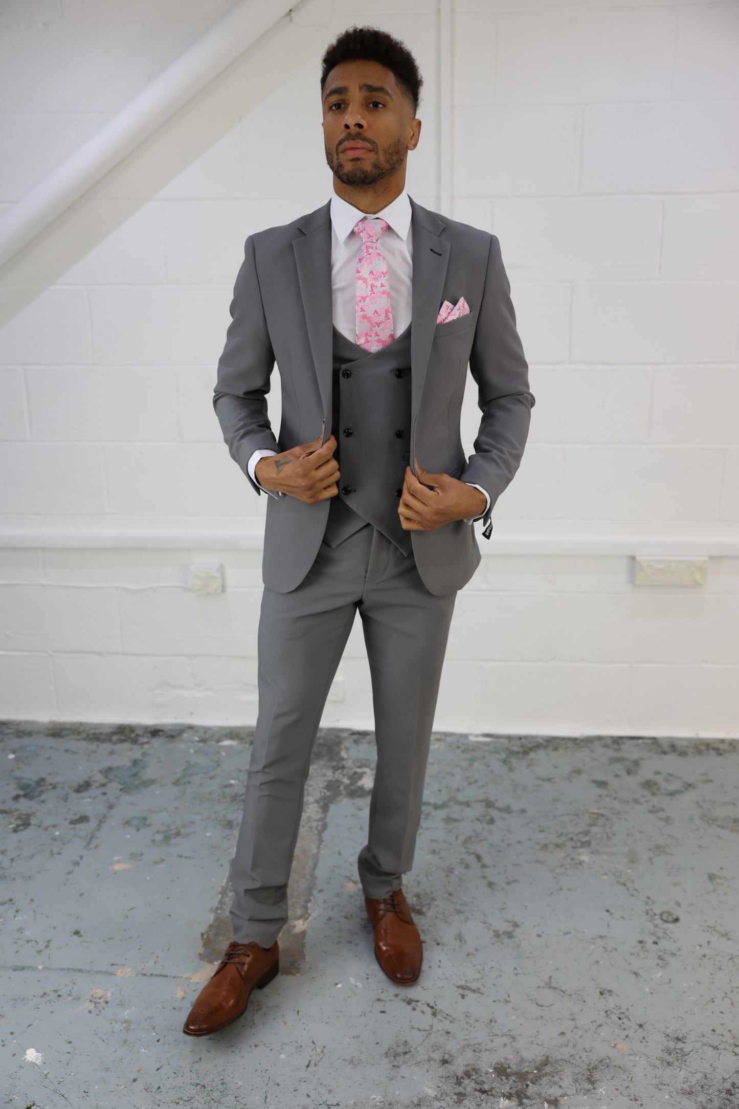 Mason Grey Three Piece Suit