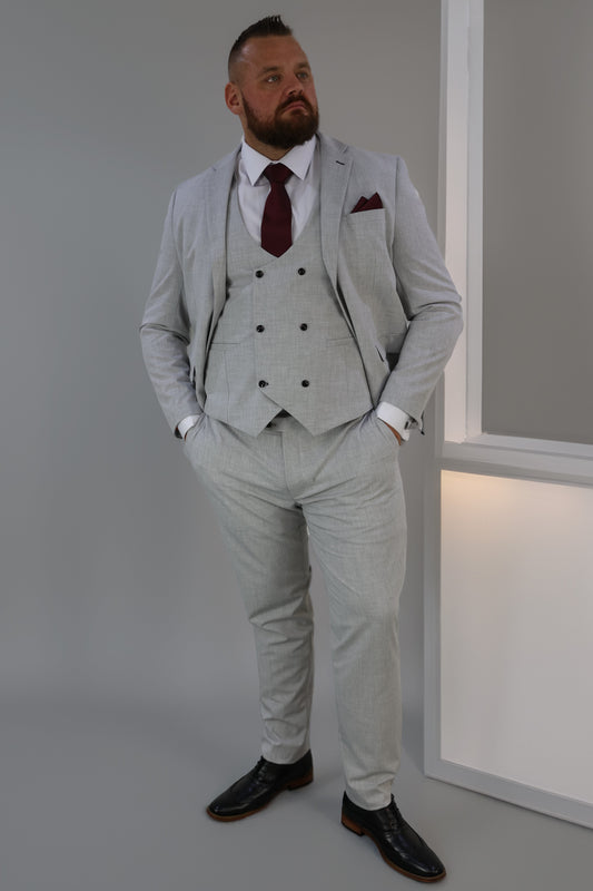 Harry XL Light Grey Three Piece Suit