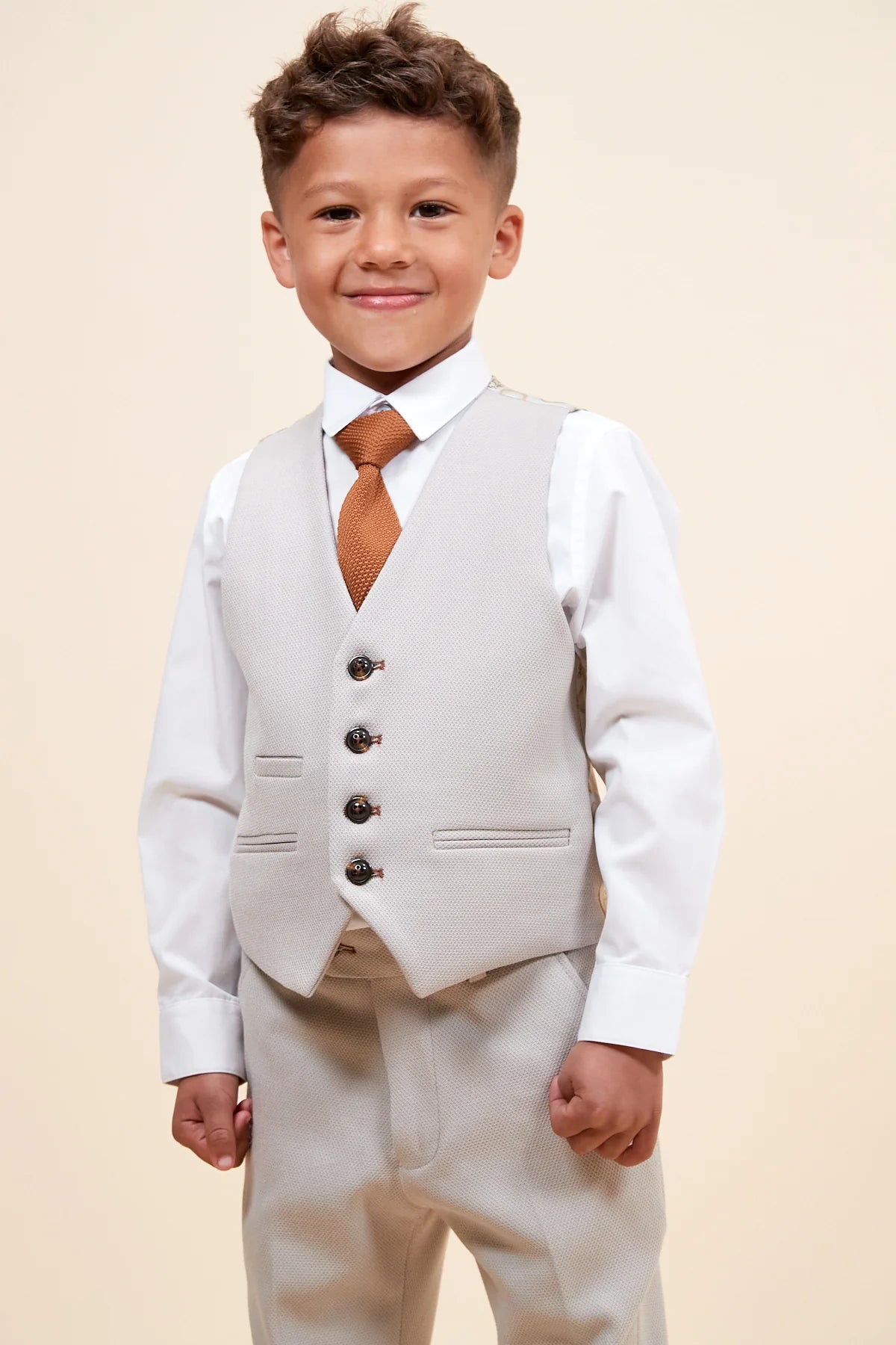 Kids Mark Darcy HM5 Stone Three Piece Suit (Matching Adult Version Available)