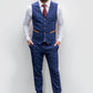 New Suitbae Shelby Navy Check Three Piece Suit
