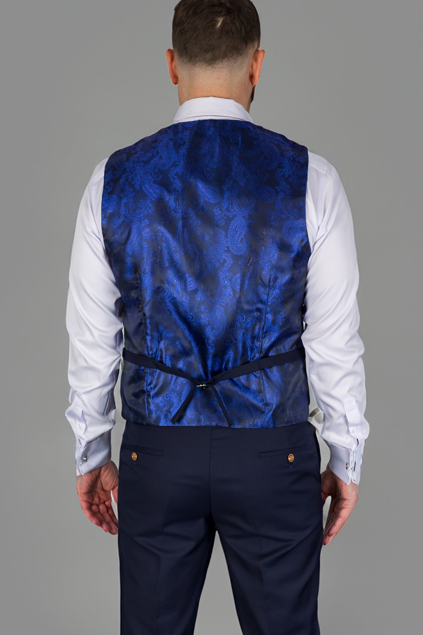 Suitbae Lawrence Navy Waistcoat