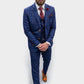 New Suitbae Shelby Navy Check Three Piece Suit