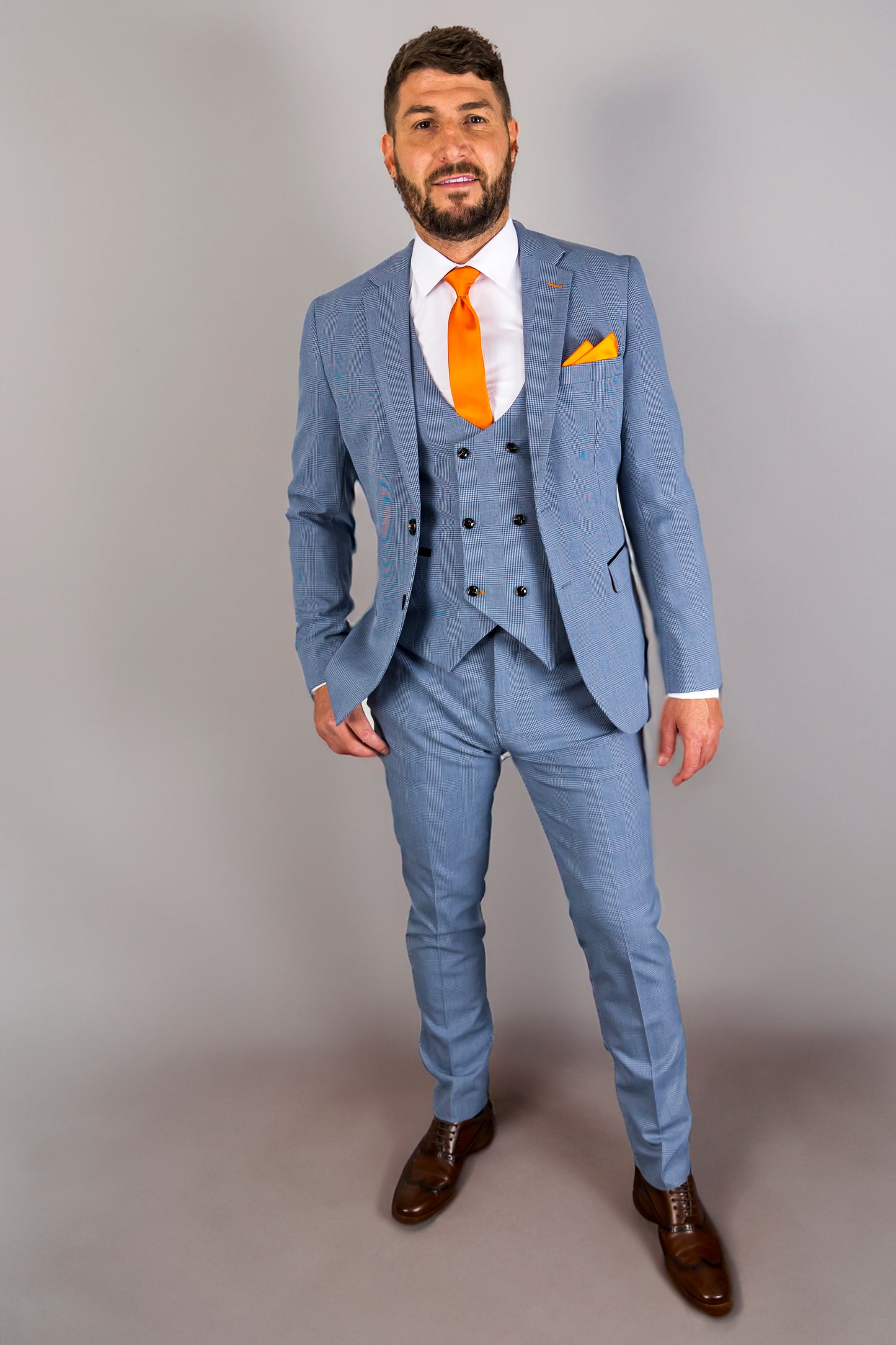 Charles Sky Three Piece Suit