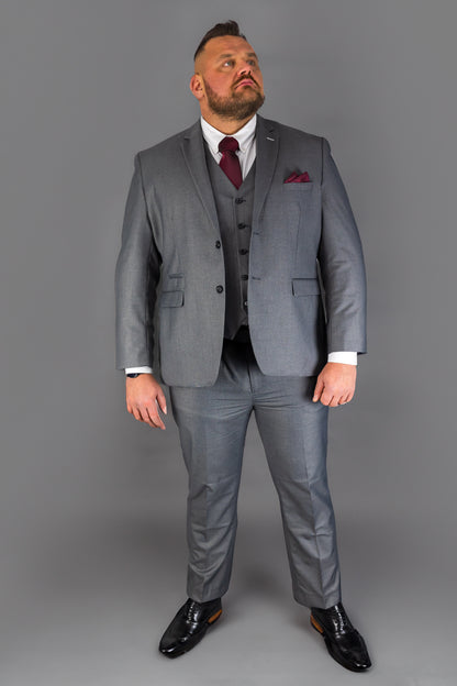 Suitbae Vincent Dark Grey Three Piece Suit XL