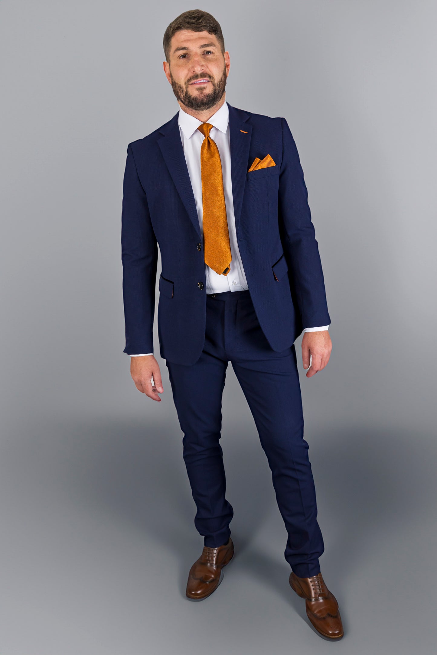 Charles Navy Three Piece Suit