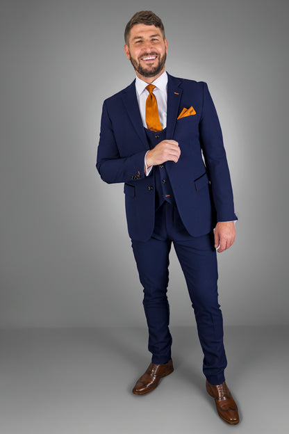 Charles Navy Three Piece Suit