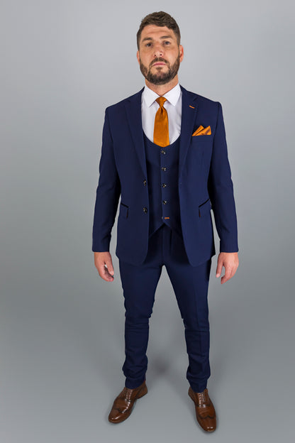 Charles Navy Three Piece Suit