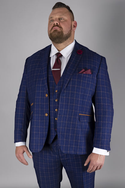 Suitbae Shelby Blue Check Blazer