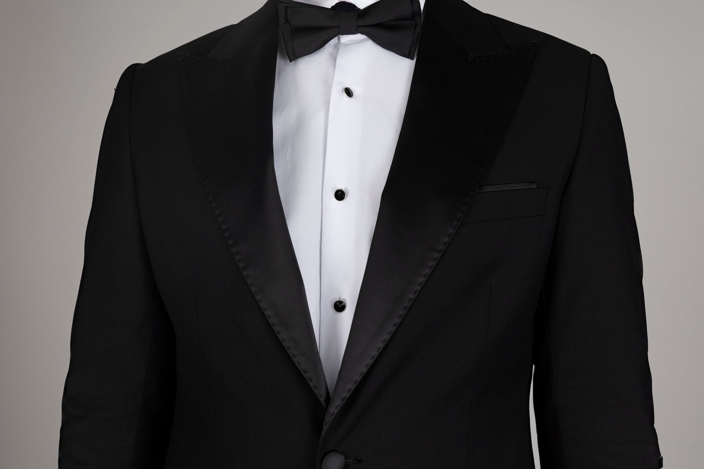 Black Tuxedo 100% Wool Two Piece Suit