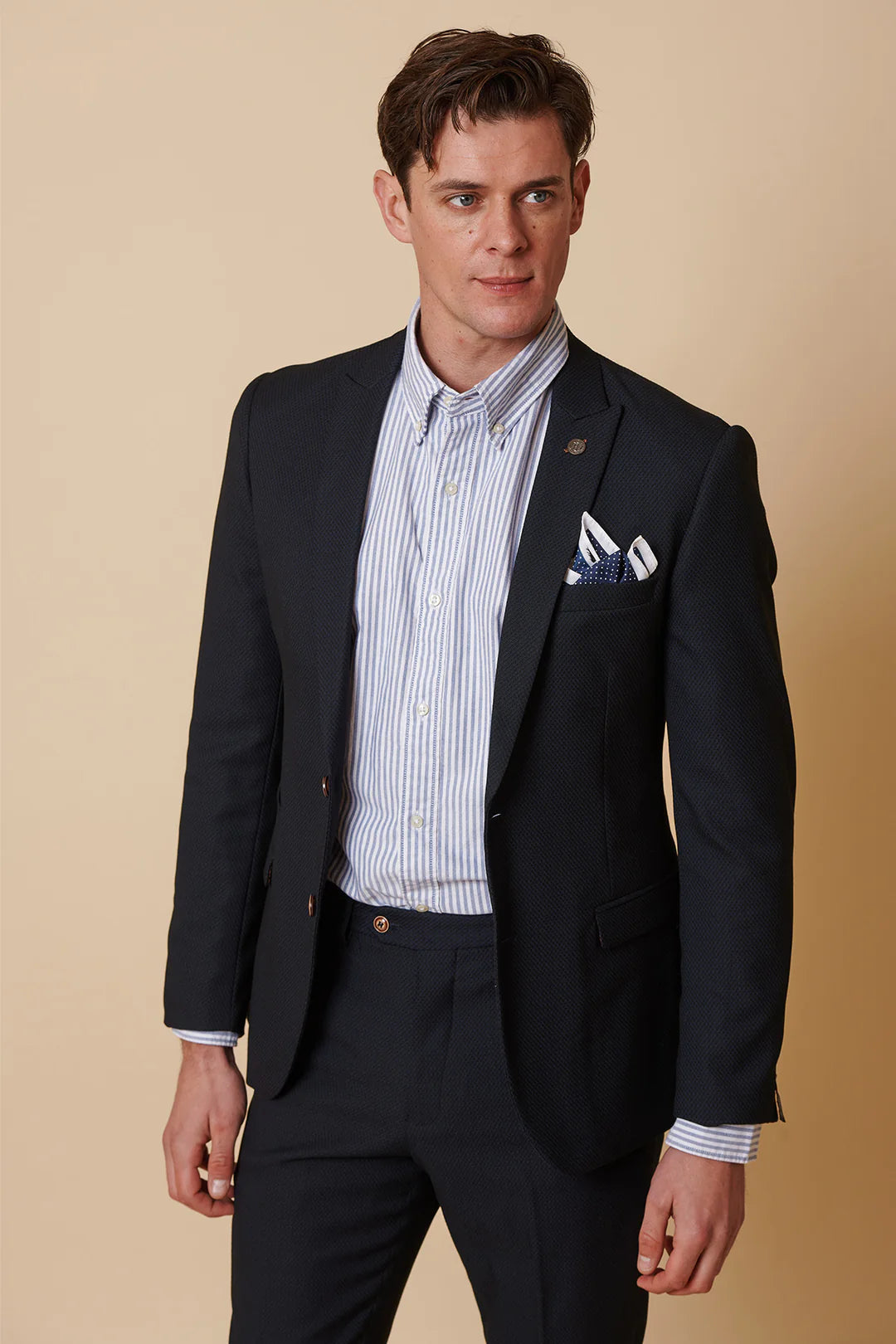 Marc Darcy Navy Two Piece Suit